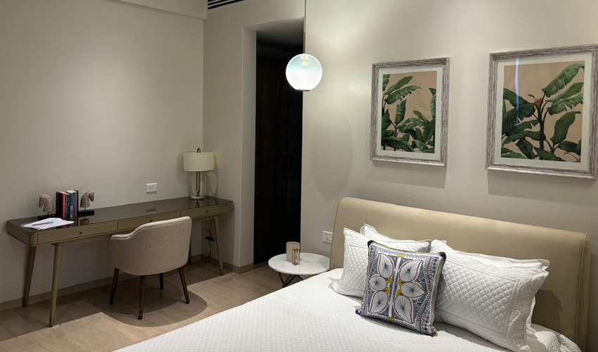 Large-scale residential or villa interior